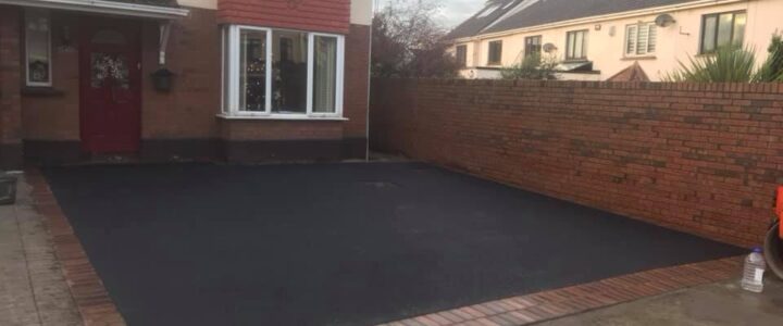 Tarmac Driveway with Rustic Border Tarmac driveway with rustic border