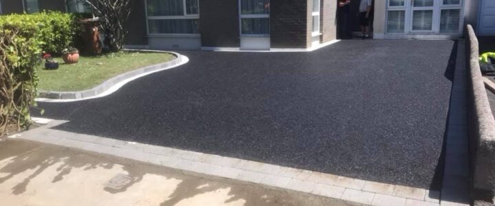 Tarmac with granite border and Kerbing 3