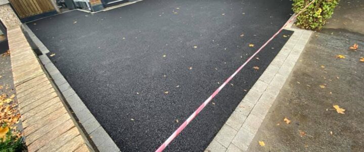 Asphalt Driveway with Granite Border in Leinster