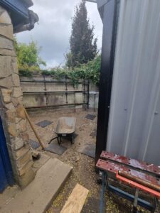 Concrete back garden in Finglas