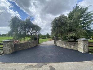 Tarmacadam entrance in Dublin