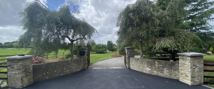 Tarmacadam entrance in Dublin