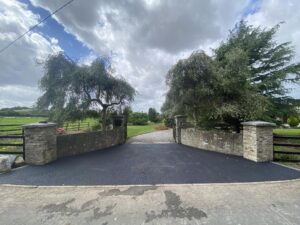 Tarmacadam entrance in Dublin