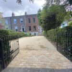 Tar and chip driveway with granite apron