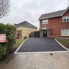 New Asphalt Driveway With Silver Granite Border Completed In Portlaoise
