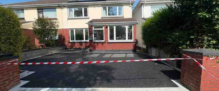 Tarmacadam Driveway Completed in Lucan with Granite Border