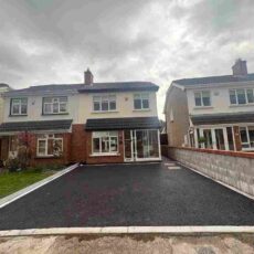 New Tarmacadam Driveway with Silver Granite Border in Dublin