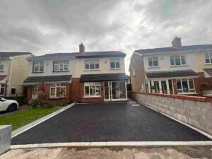 New Tarmacadam Driveway with Silver Granite Border in Dublin